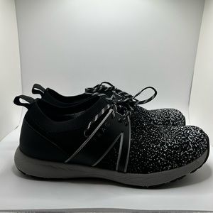 TRAQ by Alegria Qool Women’s Smart Walking Shoes Size 9 Wide Grey/Black Sneakers